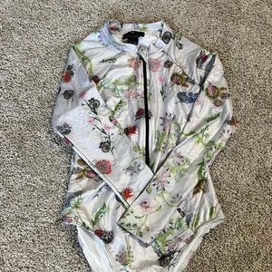 Cynthia Rowley One Piece Floral Surf Suit NWOT/size M